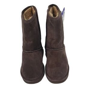 Bearpaw Dorado Unisex Size 6 Brown Suede Boots Hickory New